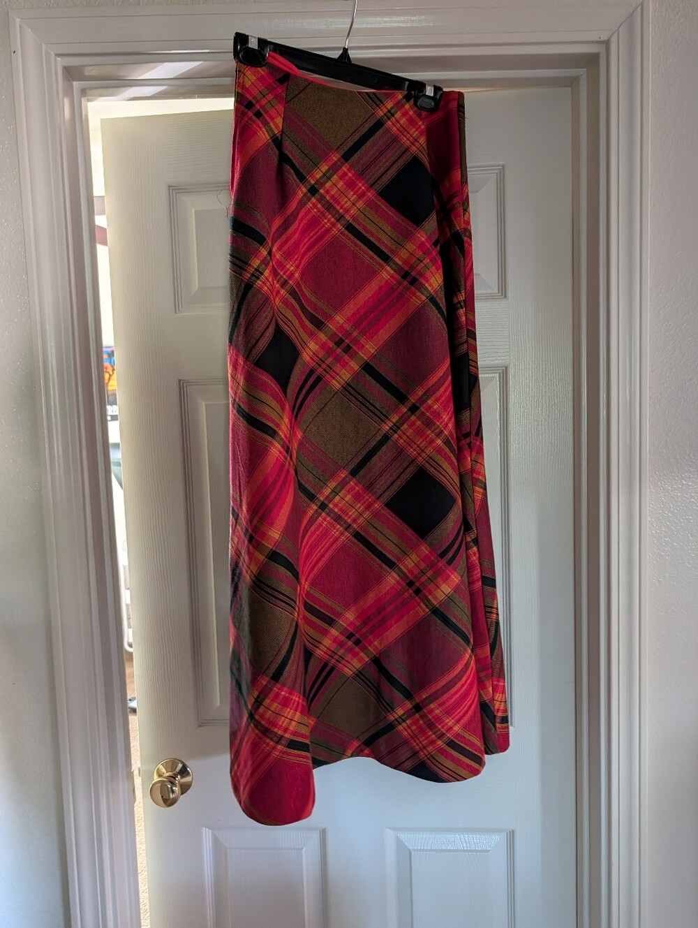 Vintage Tartan Wool Skirt